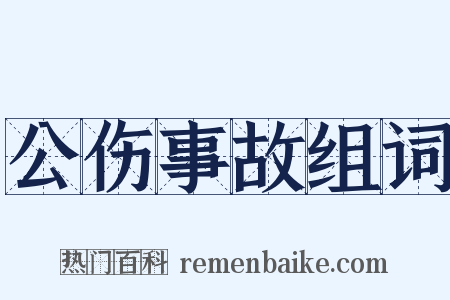 公伤事故组词是什么意思的图片
